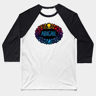 Abigail name surrounded by space Baseball T-Shirt